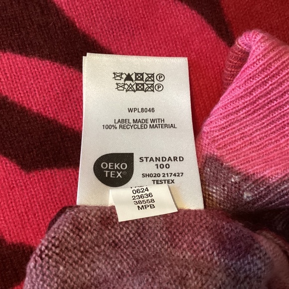 Charter Club Women's 100% Cashmere Floral-Print Long-Sleeve Sweater, size XL - Picture 6 of 7